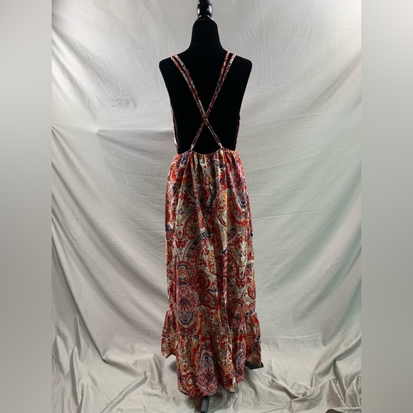 Paisley Print Ruffle Hem Dress - Picture 7 of 8